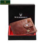 WILDHORN Nepal RFID Protected Genuine Leather Wallet with cardholder for Men ( WH 937 TAN Crunch )