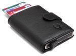WildHorn Nepal® RFID Protected Genuine Leather Card Holder (Black)