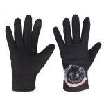 Wind Stopper Touch Screen Thermal Fleece Gloves For Ladies
