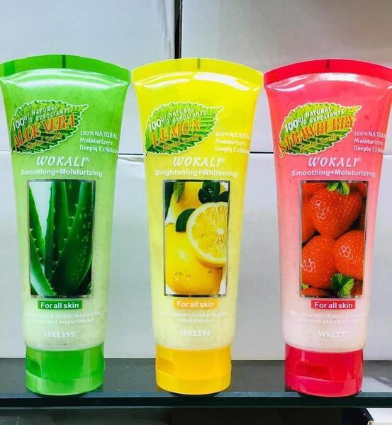 Wokali Face Scrub With 3 Flavours- Made in France- Choose One Flavour 120ml