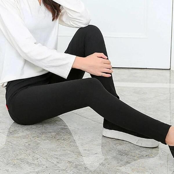 Women Formal Pant with Black Strechable Bottom