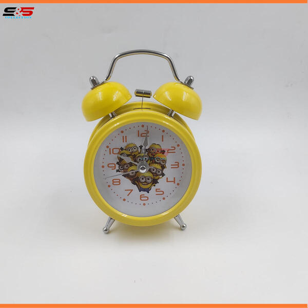 10 CM Minion Table Clock With Twin Bell Alarm