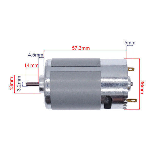 12Volt DC RS-555 Motor Multipurpose Brushed Motor for DIY applications PCB Drill Fan