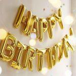 16 Inch Happy Birthday Foil Balloon Set
