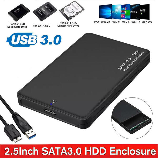 2.5" Hard Disk Case SATA USB 3.0 SSD Disk HDD Box External Hard Drive Enclosure