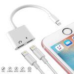 2-In-1 Lighting Splitter Adapter Compatible With Iphone 7/ 8/X/7 Plus/8 Plus