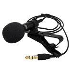 3.5mm Mini Portable Metal Microphone Lapel with Clip-on Cell Phone Microphone