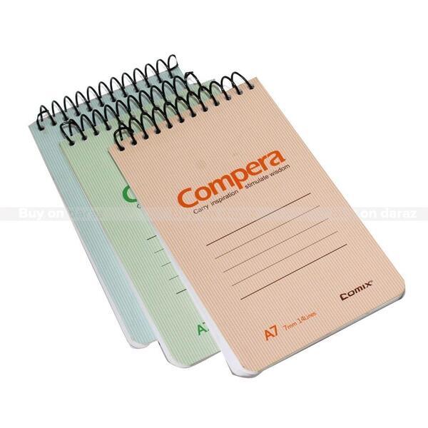 Multicolor Compera A7 Pocket Spiral Note Book