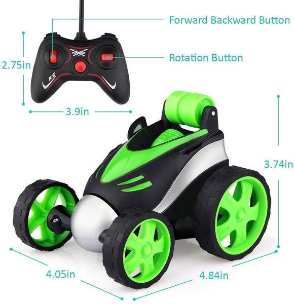 360 Degree Tumbling Stunt Car Wireless Remote Control Stunt Dancing Car Boys Mini RC Car Cool Toy 360 Rollover Wheel Vehicle Toy
