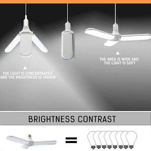 4 Fan Blade Foldable LED Bulb Ceiling Light