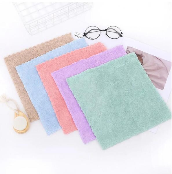 High Density Coral Fleece Very Soft Handkerchief Multicolor
