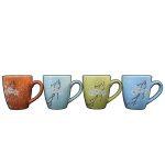 Sakura Flower Series Coloured Porcelain Coffee/ Tea Mug (Assorted Colour)