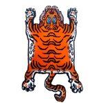 60/90 cm (21)100% wool handmade cut tiger knots a square inch Quality used 50 years price