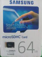 64Gb MicroSDHC High Speed Series Class-10 Memory Card