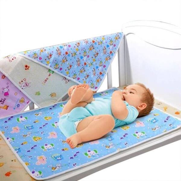 90 Cm. x 75 Cm. Waterproof Reusable Baby Urine Mat Cover Cotton Washable