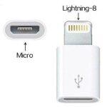 Adapter for Lightning Connector to Micro USB Converter for iPhone