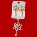 Addi Stone Attractive Design American Daimond Necklace With Earrings For Women