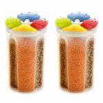 Air Tight Masala Jar, Storage containers, 4 Way Cereal Dispenser & Dry Food Storage Containers Jar