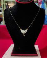 American Diamond Golden/Black new Designed Pendant Mangalsutra Necklace For Women
