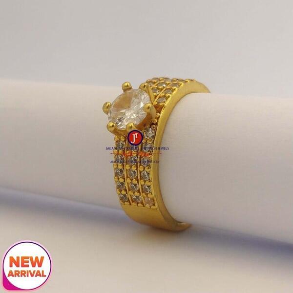 American Diamond Panchadhatu Made Ring For Women