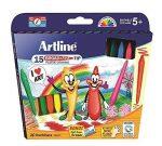 Artline Broad & Fine – 15 Plastic Crayons