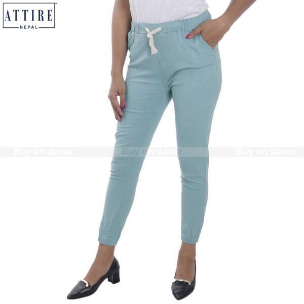 Attire Nepal Elasticated Waist Slim Fit Cotton Joggers (CJ-07)