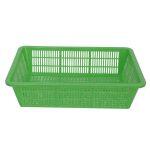 Bagmati Green Plastic Fruit & Vegetable Basket- Small