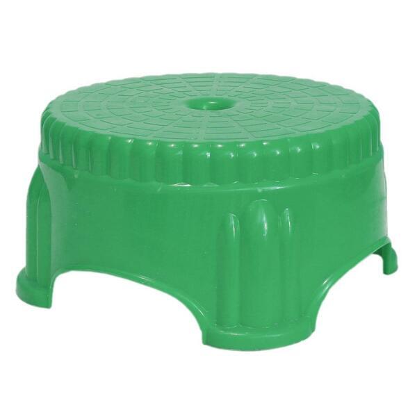 Bagmati Green Plastic Round Mini Stool - DX 212