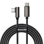 Baseus Legend Series Elbow Fast Charging Data Cable Type-C to Type-C 100W 1m (Black)