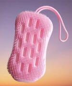 BATH BRUSH Silicone Body Back Scrubber, Double Side Bathing Brush For Skin Deep Cleaning Massage