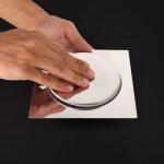 Bathroom Floor Drain Seal Anti Odor Shower Drain Push Down Pop Up Drain 6 inch Bathroom Drain Cover Shower