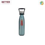Better Cola WATER Bottle | Vacuum Insulated Flask Water bottle, 1000ML, Metallic