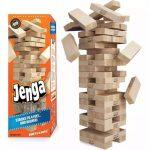 Big Jenga Tumble Tower Games Family Fun Craft Games Beech Stacking Blocks Toys Wooden Blocks