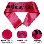 Birthday Girl Satin Sashes Shoulder Strap ( Assorted Color)