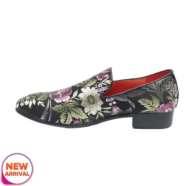 Flower Design Party Shoes For Men