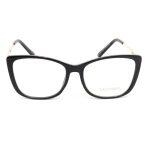 Golden Frame Cat Eye Design Blue Ray Cut Uv Protected Anti Scratch Eye Glass