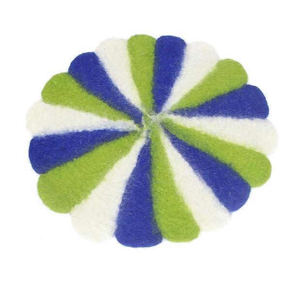 Floral Design Square Mat (Fair Trade Product)