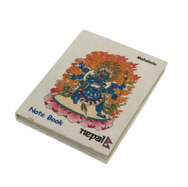 Mahakala Printed Lokta Paper Mini Notebook - 27 Pages - 3.5 X4.5