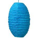 Self Flower Design Lokta Paper Handmade Hanging Lamp Size 9*16 Inch