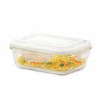 Borosil Klip N Store Microwave & Oven Safe, Glass Storage Container, 2 Liters, Rectangular,with Air Tight Lid