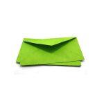 Bright Green Lokta Paper Envelopes