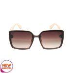 Big Size Square Design Fancy Plastic Sunglass Side Printed For Women