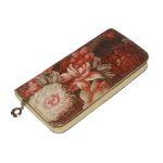 Flower Pattern Printed PU Leather Long Wallet For Women, 11627
