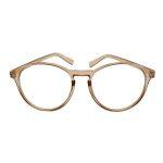 Transparent Oval Shaped Plastic Frame Sunglasses For men