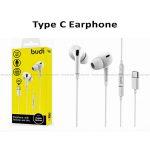 Budi Type C Earphone with Mic