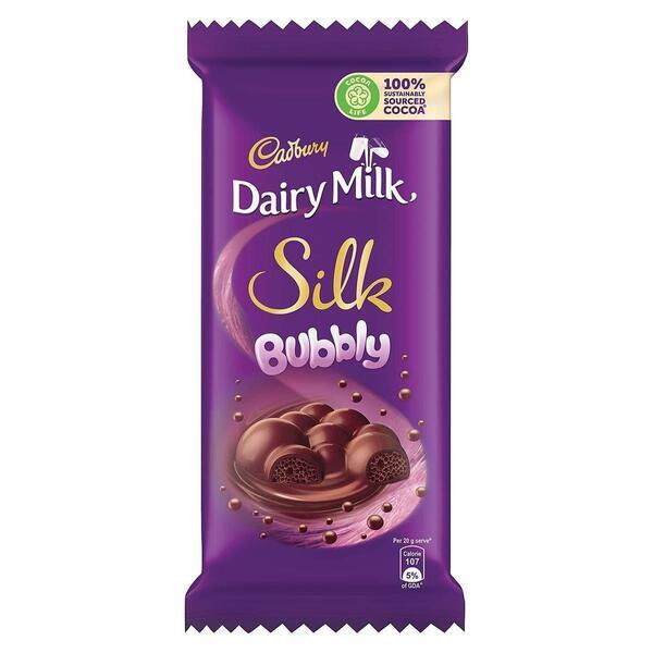 Cadbury Dairy Milk Silk Bubbly Chocolate Bar