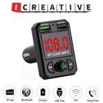 Car A6 Mp3 Player Bluetooth Handsfree Phone Card Insert Charging Universal Car Transmitter Wireless Transmitter Usb Car Charger