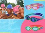 Children Kids Swim Goggles Swimming Anti-Fog Anti-UV Glasses Leak Proof For Age 4-11