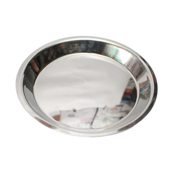 Chrome Color Plain Round Shape Dinner Plate 11 Inch