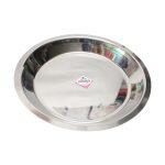 Chrome Color Plain Round Shape Dinner Plate 12 Inch